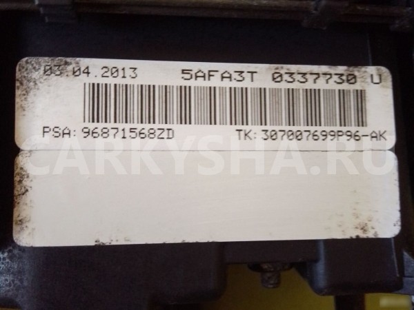 Подушка безопасности водителя Citroen C4 B7 Citroen C4 оригинальный номер 96871568